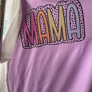 MAMA Graphic Short Sleeve Tee - Lavender
